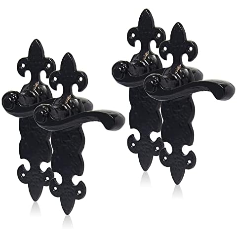XFORT Smithy's Range Black Antique Door Handles Cover
