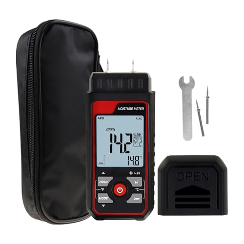 JuviPerpric Wood moisture meter Pin Type Wood Moisture Tester Digital