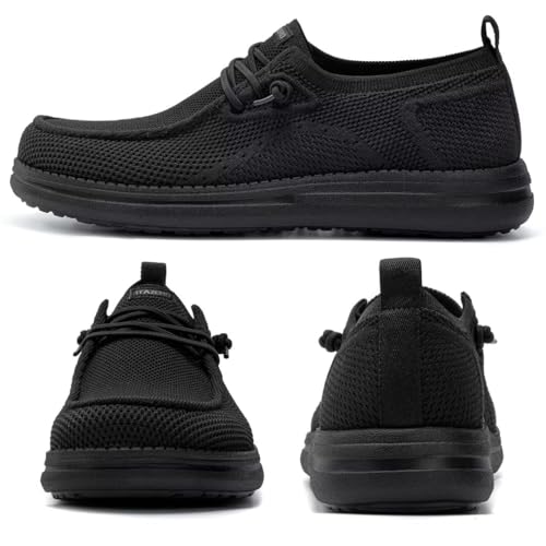 Image of 1TAZERO Men Slip On Shoes Loafer with Arch Support Insoles,Men Casual Shoes for Plantar Fasciitis
