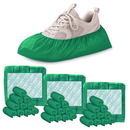 Couvre-chaussures imperméables antidérapants TYGA vert pour moquette