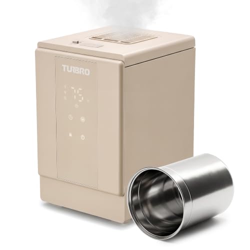 TURBRO 4L Stainless Steel Warm Mist Humidifier
