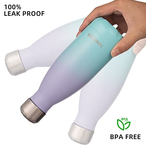 Insulated Water Bottle,Yonicoer 12Oz Double Walled Stainless Steel Metal Water Bottles, Vacuum Thermo Flasks For Daily Use, Sports, Gym, Travel,School #TOP2