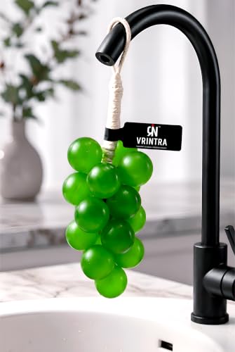 Image of Neem Mix Herbal Grape Shaped Soap with Hanging Rope | Decorative Bath & Handwash Bar with Natural Ingredients, Dual Use Cleansing | Unique Bathroom Accessory, Easy Hang Design - 100 Gm