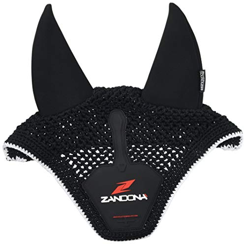 Bonnet pour chevaux poney noir AFS Soundless Ear Bonnet E9095Bkpybk anti-bruit