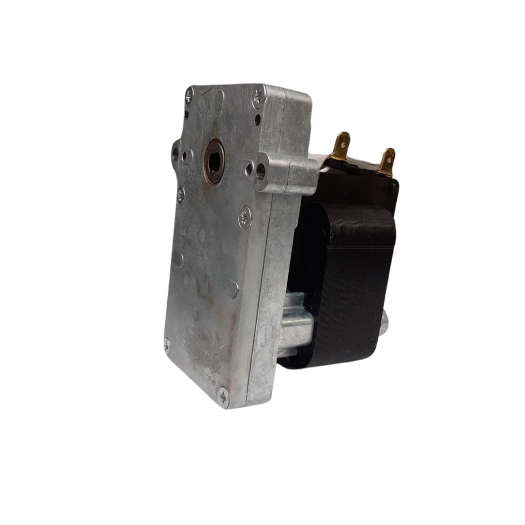 Motor reductor de velocidad: 5 rpm, diámetro del eje: 8,5 mm. Para estufas de pellets y chimeneas