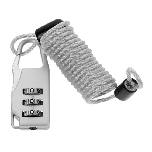 VINTORKY Hochfestes Stahlseil Kabelschloss Mit Zahlenschloss Verstellbares Sicherheitskabel Für Reisetaschen Motorräder Und Elektroroller Diebstahlschutz Für Unterwegs