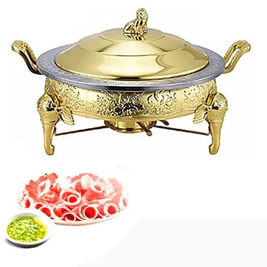 Servidores y calentadores de buffet con bandeja para alimentos y soportes de combustible para eventos de comedor, ideal para fiestas, reuniones, catering y eventos al aire libre