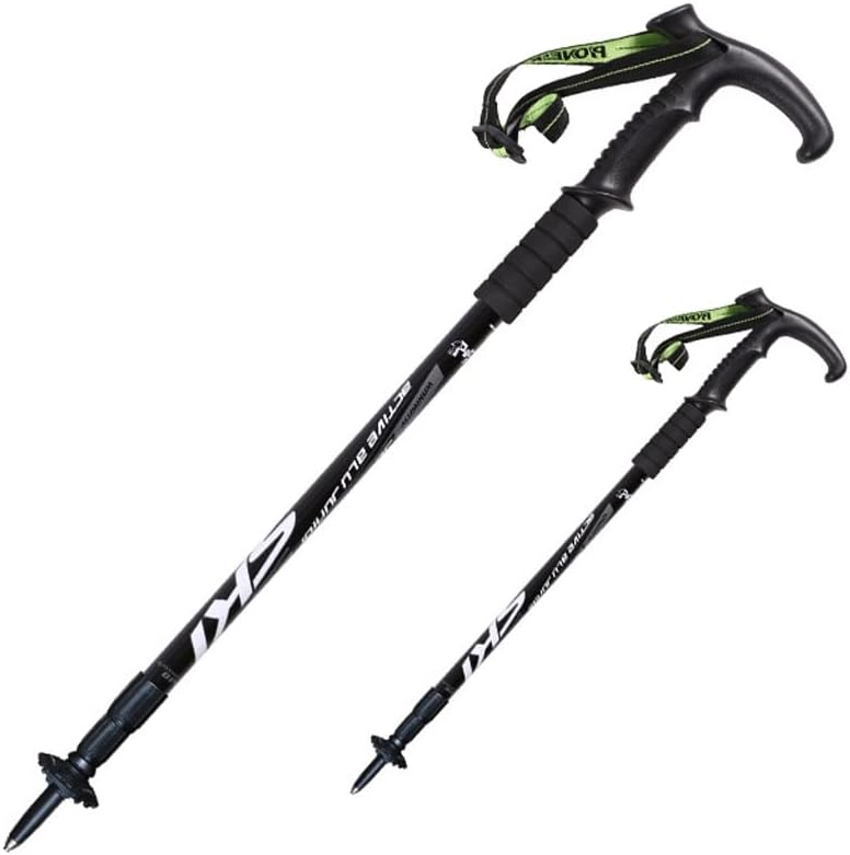 Outdoor Trekking Pole T-Handle 3-Section Telescopic Walking Stick Hiking and Climbing