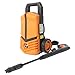 Electric Pressure Washer with 5m Hose, Spray Gun & Adjustable Nozzle – Compact, Lightweight Jet Washer for Cars, Patios, Walls & Garden Use