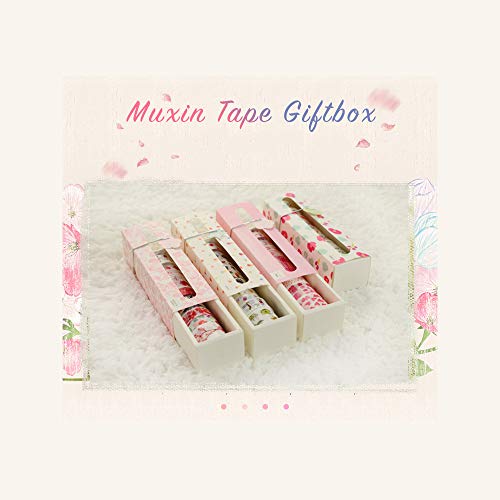 Decorativa Masking Paper Tape Gift Set para Scrapbooking DIY Decoração Gift Embalagem Cada Rolo 5m