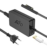 Mit zusätzlichem USB 2.0 Ladeanschluss von 5V / 1A. Sie können ein anderes Gerät, z. B. ein Telefon, gleichzeitig aufladen. 15V-4A 65W Netzteil für Microsoft Surface Pro Ladegerät, Windows Surface Pro Ladegerät, Surface Laptop Ladegerät, Surface Pro 3 Ladegerät, Surface Pro 4 Ladegerät, Surface Pro 5 Ladegerät, Surface Pro 6 Ladegerät, Surface Go Ladegerät, Surface Book Ladegerät