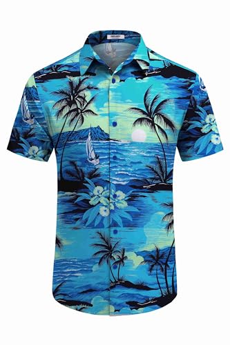 COOFANDY Mens Hawaiian Shirt Short Sleeve Tropical Shirt for Men Resort Wear Summer Beach Shirts - Image 6