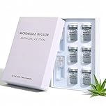 6PCS Micro Infusion System for Face, Microneedling Serum with Hyaluronic Acid & Collagen, 0.05mm Stamp Micro Needling Kit for Deep Hydration, Firming and Skin Care At Home