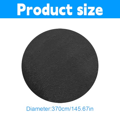 KQWVZ Pool Unterlage Outdoor, 370cm Pool Unterlegmatte, Pool Bodenplane Runden, Faltbarer Bodenschutzmatte Pool, Wasserabsorbierende Filzmatte, Poolmatten Schutzboden für Easy Set & Frame Pools