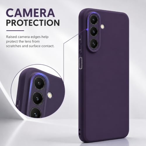Image of FIRST MART Matte Silicone Back Cover for Samsung Galaxy A17 - Purple