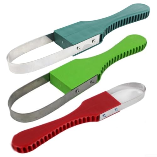 GANCEI Sarchiatore leggero da giardino Bandit con impugnatura comoda e lame in ferro per rimuovere facilmente le erbacce con radici profonde nel giardinaggio all'aperto (mattone in rosso)