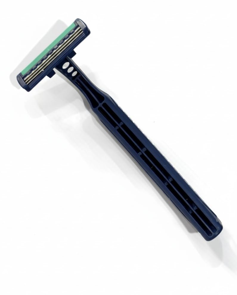 Image of WETELL Men's Disposable Razors, Triple Blade Shaving Razors with Fixed Head and Stainless Steel Blades, Smooth Shave, 20 Pack (WT2907)