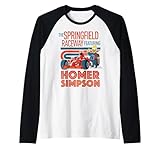 The Simpsons The Springfield Raceway Featuring Homer Simpson Camiseta Manga Raglan