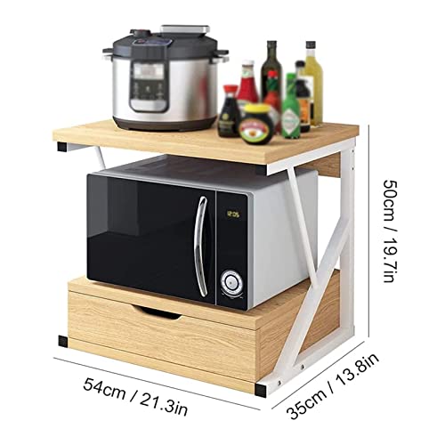 Étagère de four à micro-ondes à 2 niveaux pour gagner de la place sur le comptoir - 3