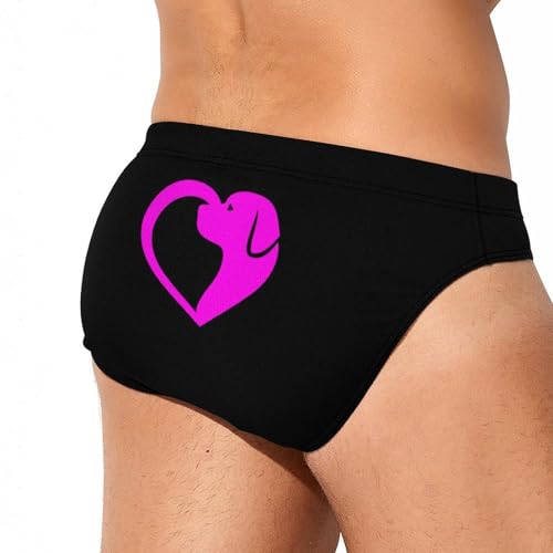 Dog Heard Mens Swim Briefs Bikini Sexy Low Rise Trunks Swimsuit Bathing Suit Beach3