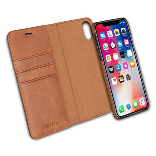 iPhone XR avtagbart plånboksfodral brun – Kanvasa premium äkta läder 2 i 1 flip folio bok magnetiskt fodral för original iPhone XR / 10R (6,1 tum) – stöder trådlös laddning Qi