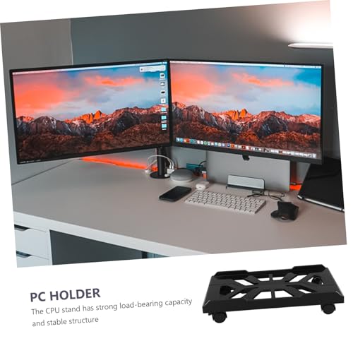 Soporte para torre de PC KALLORY con ruedas, soporte de piso para CPU con movilidad fácil, ideal para oficina en casa y gaming, eleva el gabinete del suelo o alfombra miniatura 7