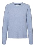 Vero Moda Vmdoffy LS O-Neck Blouse Ga Noos Suéter, Azul (Blue Ice), S para Mujer