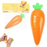 Carrot Squishy,Giant Carrot Stress Relief Toy,Moldable Slow Rise Relaxing Sensory Fidget Stress Ball,Carrot Fidget Toys,Squeezable Toy Fruit Ball,Easter Basket Stuffers Gifts (Carrot 1 PCS)