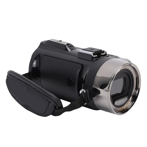 Caméscope 4K 48MP rotatif avec microphone externe et stockage inclus - 3