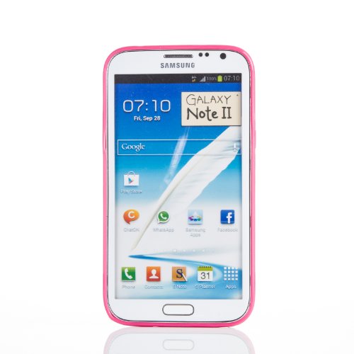 Gadgetsevil Glow in the Dark Noctilucent Transparent TPU+PC Case for Samsung Galaxy Note 2 N7100 / N7105 / SGH-T889 (Light Purple)