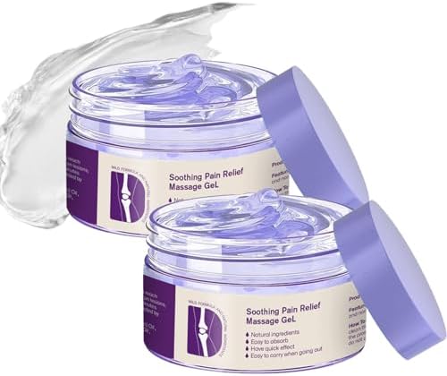 Turmeric & Emu Oil Soothing Pain Relief Massage Gel, Joint Pain Relief Purple Gel, Turmeric Joint Relief Cream for Whole Body Joint Activities (2PCS)