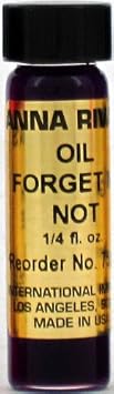Anna Riva Oil- Forget Me Not 1/4 fl. oz  for Anointing Candles, Charms & Altar Tools