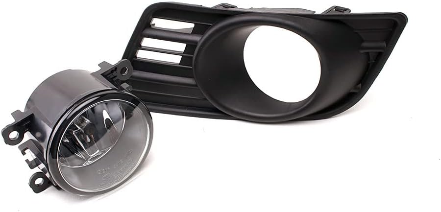 Car Fog Lamp Assembly With Cover for Suzuki Swift 2007 2008 2009 2010, 4300K Halogen Fog Lamp Blub + Cover + Harness + Switch