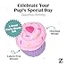 ZippyPaws Birthday Cupcake- Dog Squeaky Toys to Keep Them Busy, Funny Food Plush for Small, Medium, & Large Dogs, Cute Stuffed Puppy Toy, Pet Products, Gift for Dogs of All Breeds, Soft & Cuddly- Pink