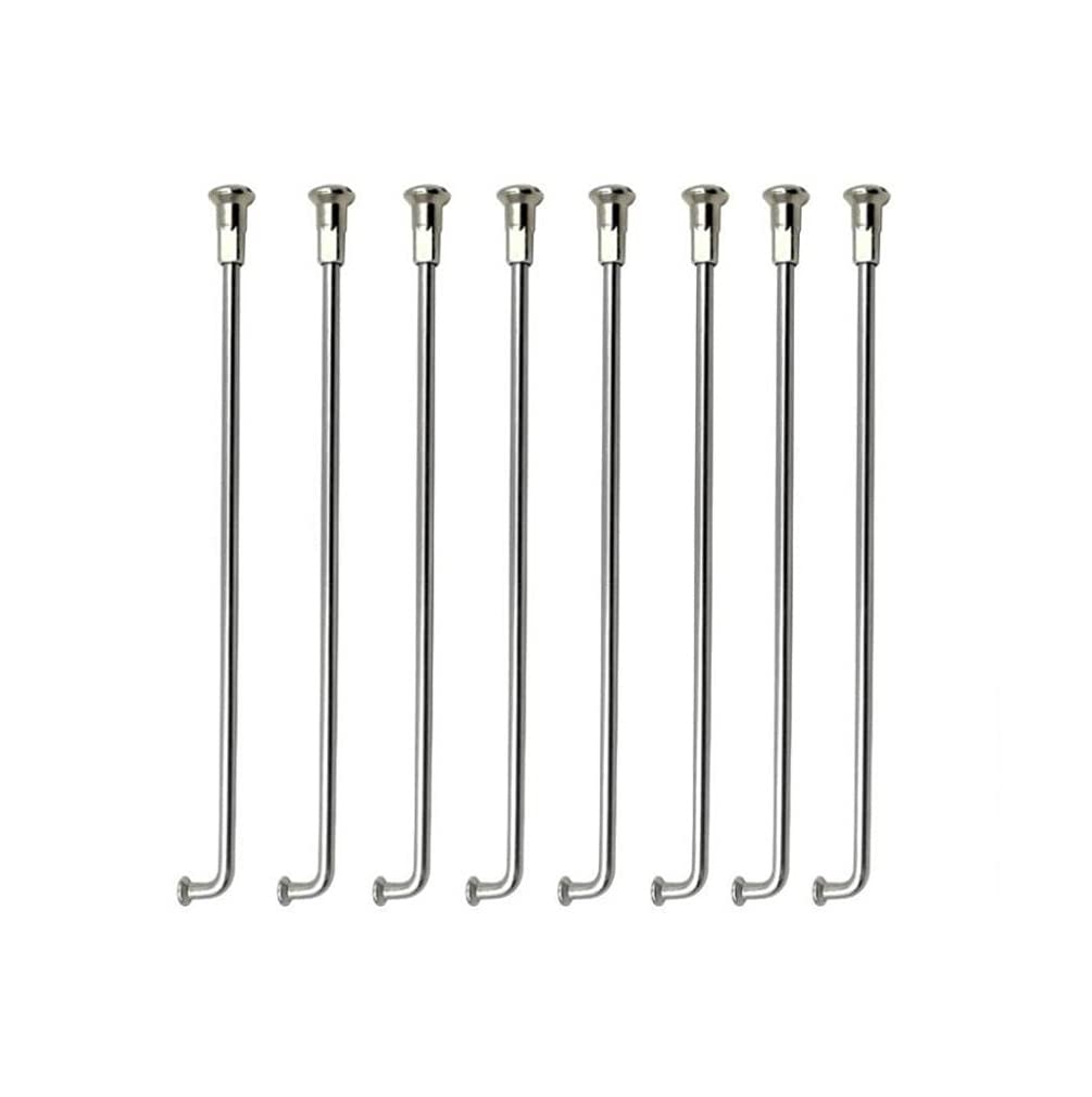 13 Gauge 304 Stainless Steel Electric Bicycle Spokes and Nipples 13G Silver Color E-Bike Spokes of Bag of 36 PCS Dia. About 2.2MM (212MM)