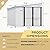 AECOJOY Shed Lean to Storage Shed, Large Outdoor 8' x 10' Metal Wall Side Bike Shed & Outdoor Storage, Garden Storage Cabinet for Backayrd, Patio and Outdoor Use in White