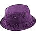 Bucket Hat - Unisex 100% Cotton & Denim UPF 50 Packable Summer Travel Beach Sun Hat(L/XL, Purple)