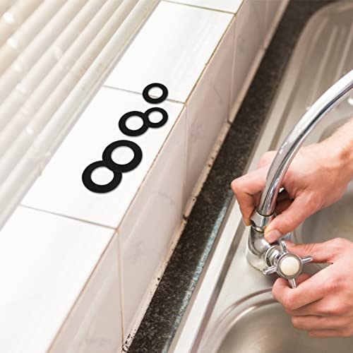 Veemoon 215Pcs Arruelas De Torneira De Borracha Arruelas De Manutenção De Eletrodomésticos Arruelas