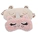 DOITOOL 2Pcs Plüsch Augen Abdeckungen Weiche Schlafen Augenbinde Eye Abdeckung Polyester Pelzigen Eyeshade Gummiband für Augen Entspannen Sleepover Geburtstag Präsentiert Party Favors