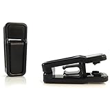 Hangerworld 12 Soportes de plástico Negro para Perchas Clips de plástico Fuertes