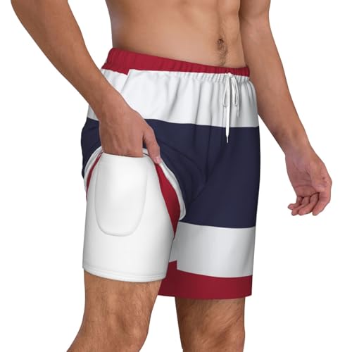 Bañador para hombre estampado transpirable ligero ropa de playa secado rápido 6