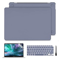 Batianda Laptop Case For MacBook Pro 13 2020 Rlease Plastice Hard Shell Cover Keyboard Screen Protector Mac 13 Touch Bar Model M1 A2338 A2289 A2251 Matte - View #2