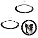 Hedday 2 Pack Dog Fence Window,12.4 in Acrylic Clear Pet Dome View with Air Holes Playground Doggie Fence Window Bubble Peek Window for Dog and Cats Deep 4.7 Inch