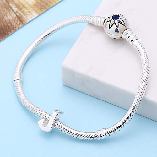 Soukiss Alphabet Charms Authentic 925 Sterling Silver Letter Initial A-Z Alphabet Beads For Christmas Mothers Gifts (J) #TOP3
