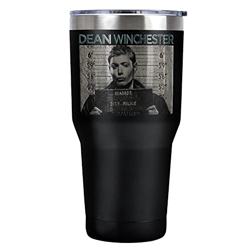 Supernatural Dean Mug Shot Tumbler 30oz Coffee Travel Cup & Double Wall