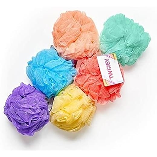 TWIREY Loofah Set - 6 Pack