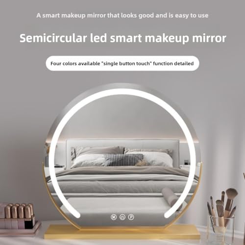 Espejo de maquillaje LED con luz integrada para un peinado y cosmética sin sombras en casa 6