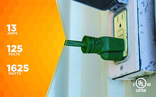 Coleman Cable 2356 16/3 Vinyl Landscape Outdoor Extension Cord, Green, 40 Foot #TOP4