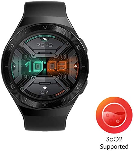HUAWEI Watch GT 2e Bluetooth SmartWatch, Sport GPS 14 Days Working Fitness Tracker, Heart Rate Tracker, Blood Oxygen Monitor, Waterproof for Android and iOS, 46mm Graphite Black