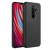 EasyAcc Slim Case for Xiaomi Redmi Note 8 Pro, Matte Black Ultra Thin Fit TPU Phone Cases Finish Profile Soft Back Protective Cover Compatible with Xiaomi Redmi Note 8 Pro